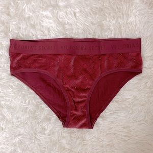 NWOT VS velvet sequin hiphugger panties